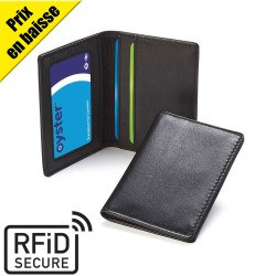 Porte-cartes anti-RFiD en cuir Nappa Sandringham